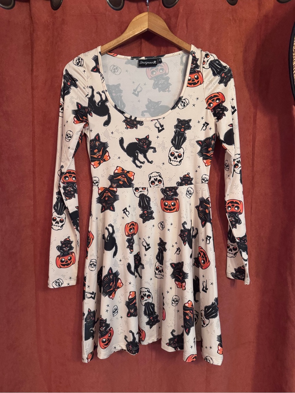 Womens Halloween print Skater Dress
